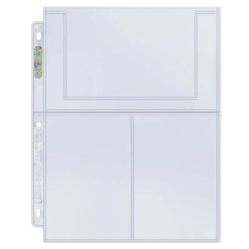 Ultra Pro PLATINUM 3 Pocket POSTCARD 4" x 6" Pages - BOX of 100
